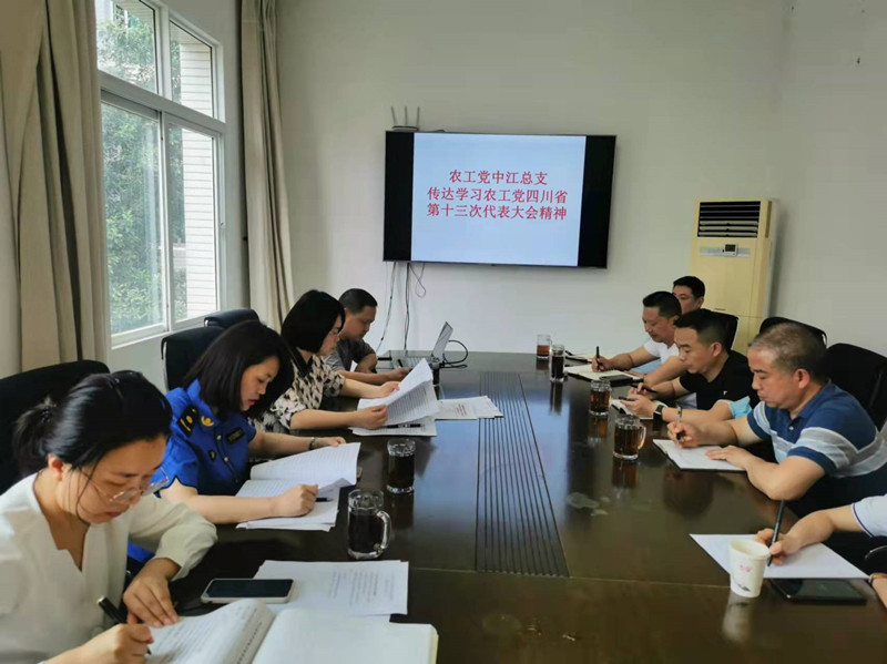 農工黨中江總支傳達學習農工黨四川省第十三次代表大會精神_副本.jpg