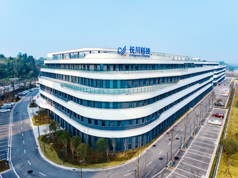 長川科技集成電路封測設備研發制造基地。內江市委宣傳部供圖